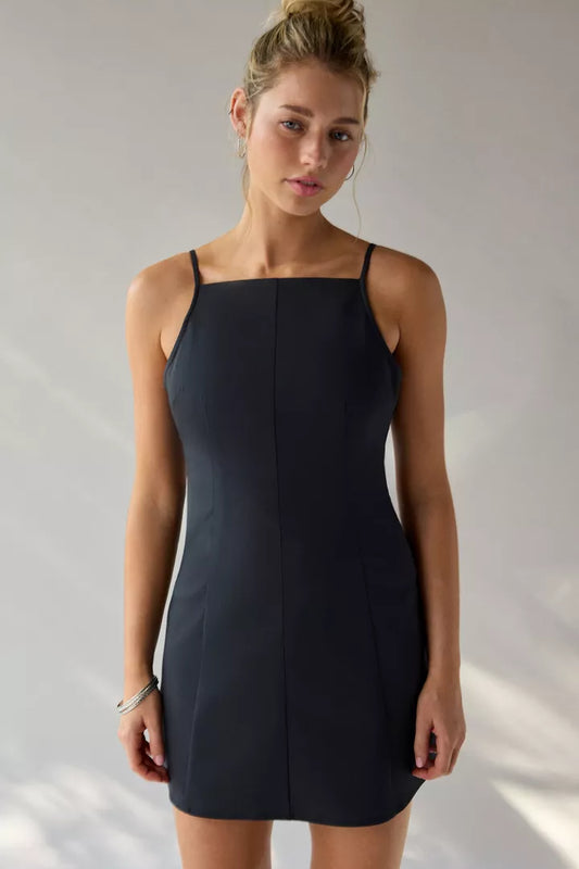 Kimchi Blue Becca Open Tie-Back Fit-And-Flare Mini Dress